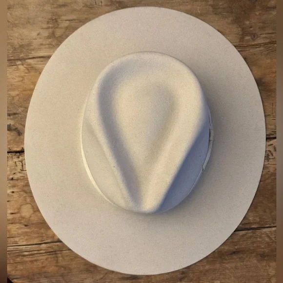 New Dobbs Kemosabe Stetson Felt Flat Brim Hat Fedora 7 56 7 1/8 57 Nick Fouquet - Picture 3 of 4